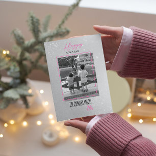 Simple Elegance New year photo  Holiday Card