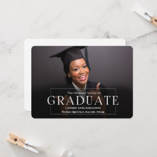 Simple Elegance Photo Class of 2025 Graduation Invitation