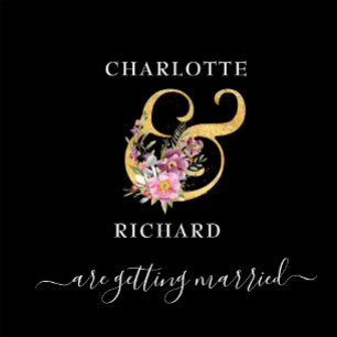 Simple Elegance, SAVE the DATE, Black & Gold