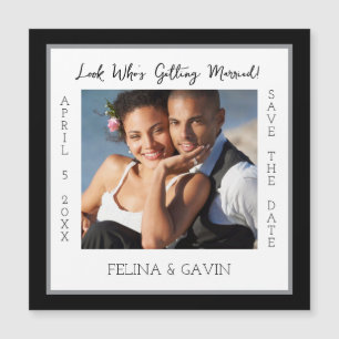 Simple Elegance! Save the Date Magnetic Card