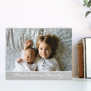 Simple Elegant 2025 Photo Calendar