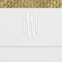 Simple Elegant 3 Initial Letter Monogram #4