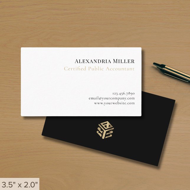 Simple Elegant Accountant Business Card (Creator Uploaded)