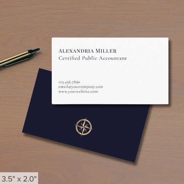 Simple Elegant Accountant CPA Business Card (Creator Uploaded)