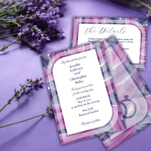 Simple Elegant Acrylic Wedding Invitation