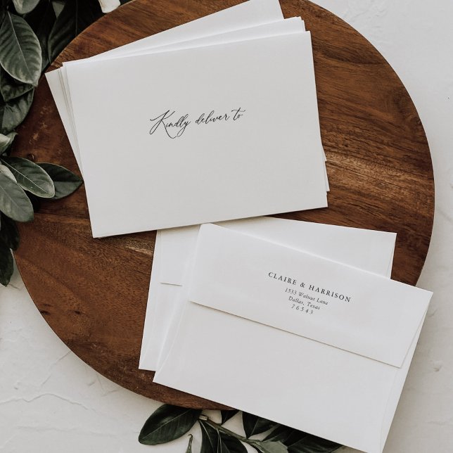Simple Elegant Addressed Wedding Envelope (Creator Uploaded)