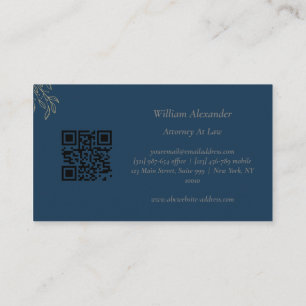 Simple elegant Attorney/ Lawyer Business Card