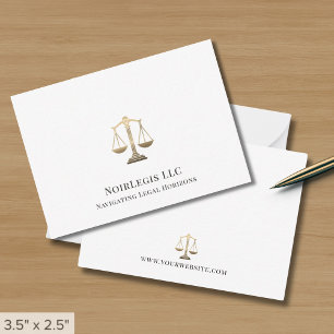 Simple Elegant Attorney Lawyer Legal Card
