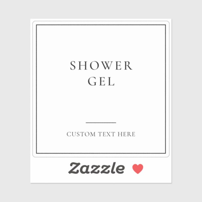 Simple Elegant Bathroom Home Organisation Label (Sheet)