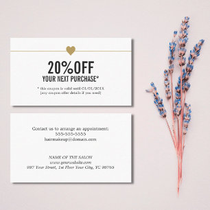 Simple Elegant Beauty Salon Coupon