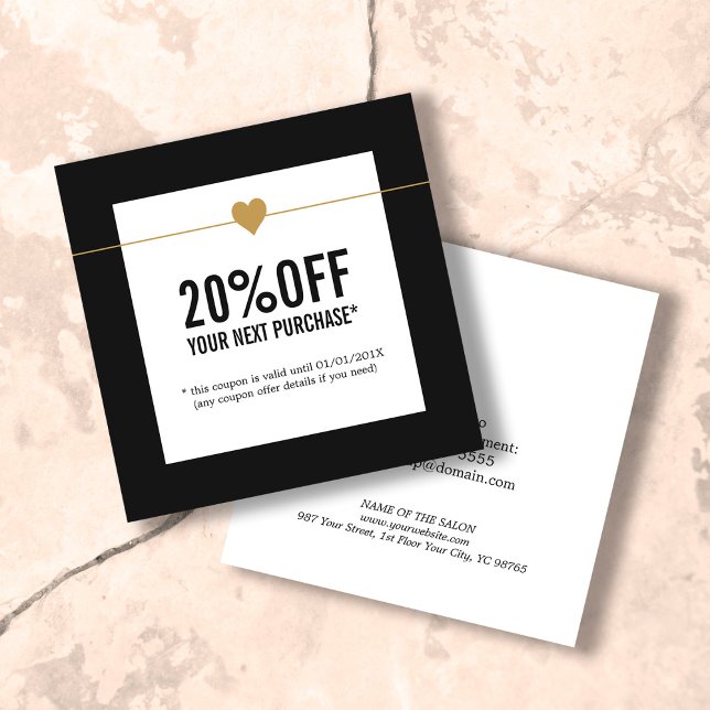 Simple Elegant Beauty Salon Coupon (Creator Uploaded)