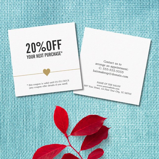 Simple Elegant Beauty Salon Coupon (Creator Uploaded)