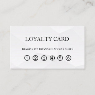 Simple Elegant Beauty Salon Loyalty Card