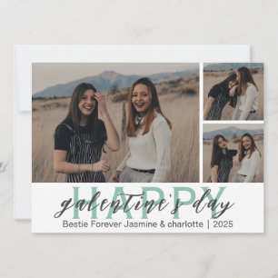 Simple Elegant Bestfriend galentine's day Holiday Card