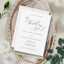 Simple Elegant Black and White Classic Wedding