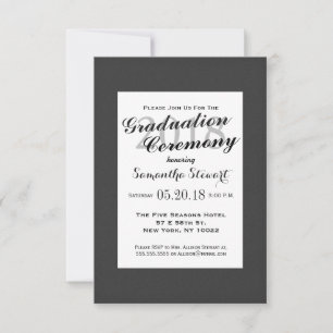 Simple Elegant Black and White Design Invitation