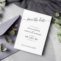 Simple elegant black and white wedding