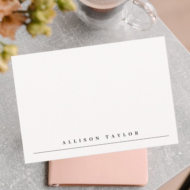 Simple Elegant Black Custom Name Card (Creator Uploaded)