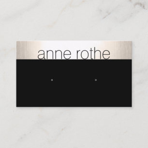 Simple Elegant Black Earring  Display Holder Business Card