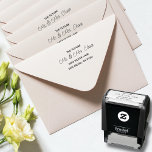 Simple Elegant Black Letters Self-inking Stamp<br><div class="desc">Save time by using an address stamp. Simple and elegant black lettering self-inking stamp features your name in elegant handwritten calligraphy and your address in an easy-to-read serif font, black letters, but you can change the ink colour. You can change the colour if you want, just choose the one you...</div>