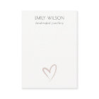 Simple Elegant Blush Heart Blank Jewellery Display