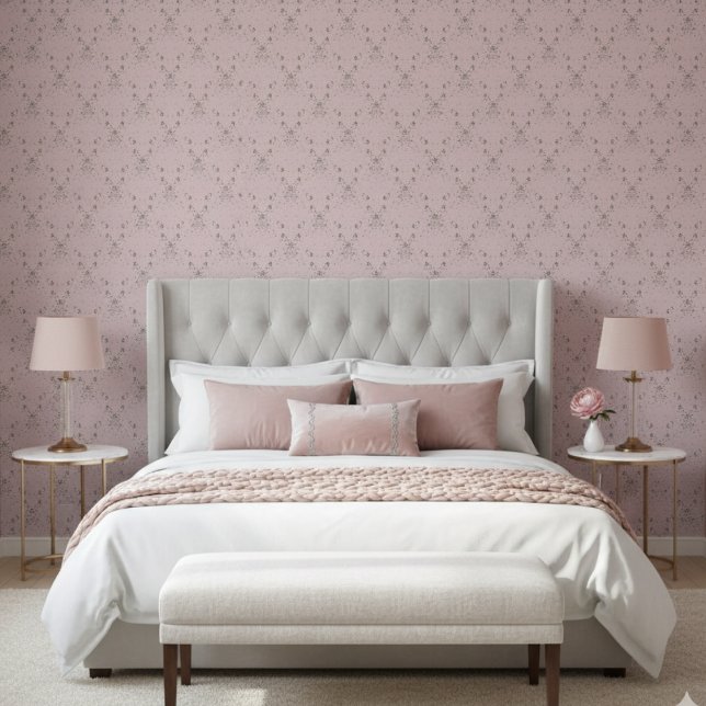 Simple Elegant Blush Pink Glitter Pattern Wallpaper (Creator Uploaded)