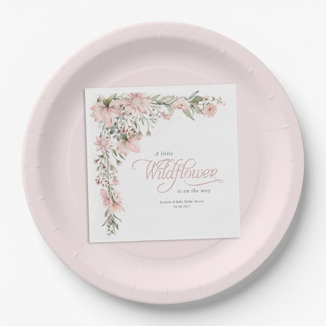Simple elegant blush pink  paper plate (Creator Uploaded)