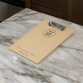 Simple elegant brown clipboard