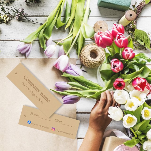 Simple elegant brown Price Tag (Creator Uploaded)