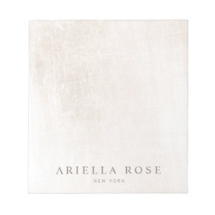 Simple Elegant Brushed White Marble Professiona Notepad