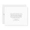 Simple Elegant Budget Wedding Thank You Card