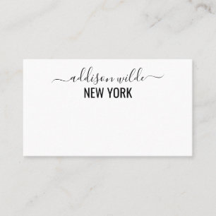 Simple & Elegant Business – Clean & Professional  Card