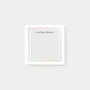 Simple elegant business light beauty salon post-it notes