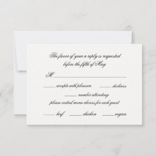 Simple Elegant Calligraphy with Menu Choice