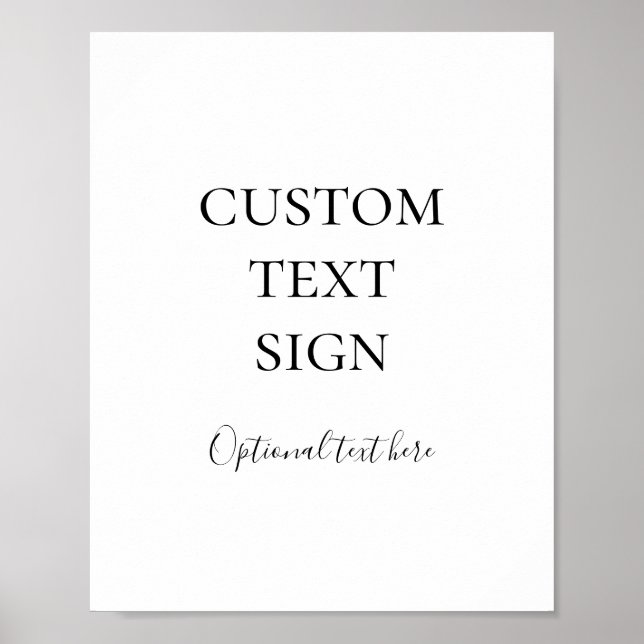 Simple Elegant Cards and Gifts Custom Sign (Front)