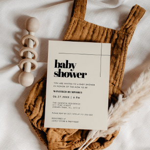 Simple elegant & chic Baby Shower Invitation