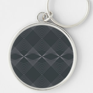 Simple, elegant, chic, luxurious line graphic art key ring
