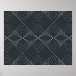 Simple, elegant, chic, luxurious line graphic art poster