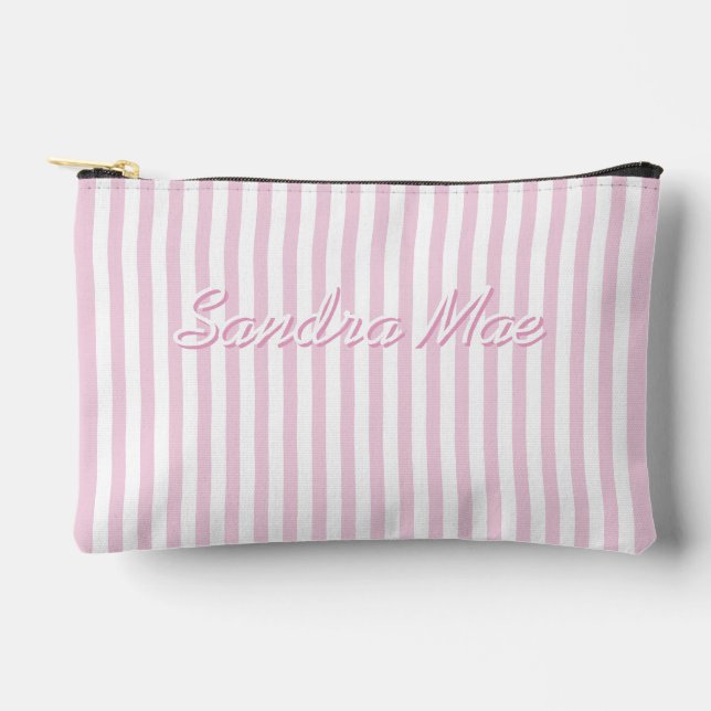 Simple Elegant Chic Stripe Pattern Toiletry Bag (Front)