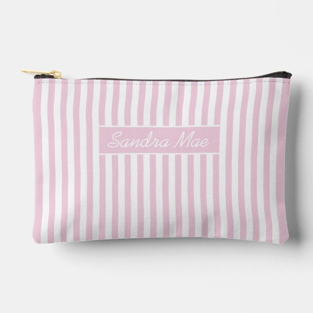 Simple Elegant Chic Stripe Pattern Toiletry Bag (Front)