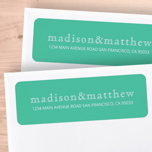 Simple Elegant Chic Typography Return Address Label (Creator Uploaded)
