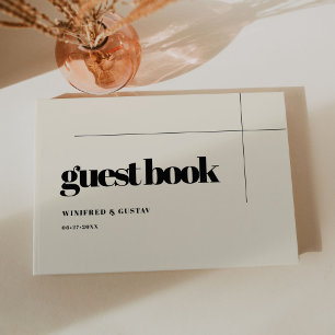 Simple elegant & chic wedding guest book