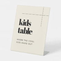 Simple elegant & chic wedding Kids table