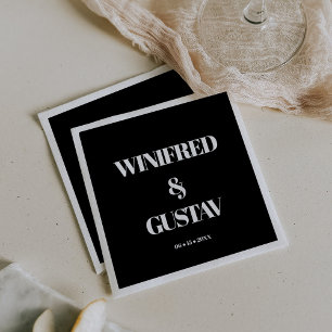 Simple elegant & chic wedding napkin