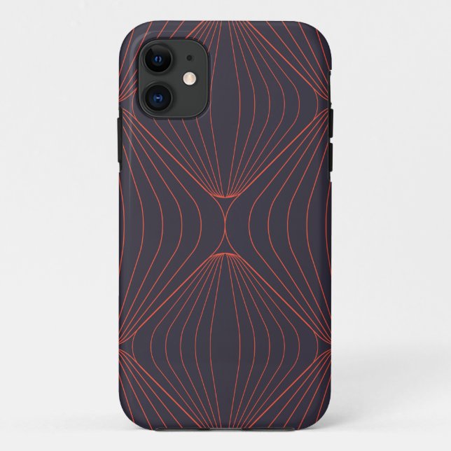 Simple, elegant Christmas inspired graphic pattern Case-Mate iPhone Case (Back)