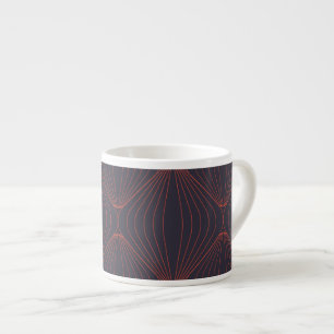 Simple, elegant Christmas inspired graphic pattern Espresso Cup