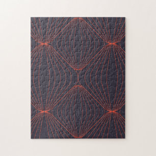 Simple, elegant Christmas inspired graphic pattern Jigsaw Puzzle