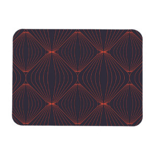 Simple, elegant Christmas inspired graphic pattern Magnet