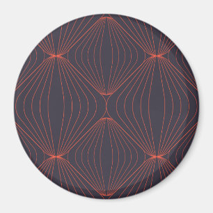 Simple, elegant Christmas inspired graphic pattern Magnet