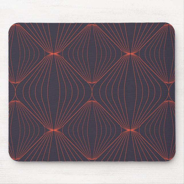 Simple, elegant Christmas inspired graphic pattern Mouse Pad (Front)